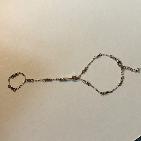 Bracelet with Attached Ring Loop - Picture 1 of 2